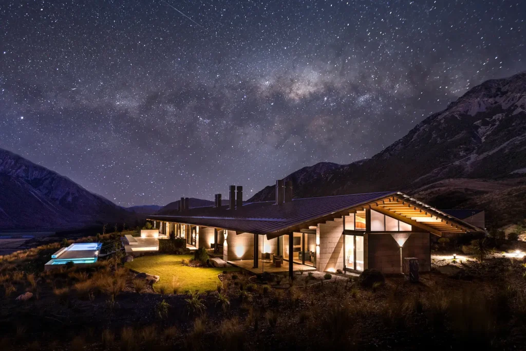 Flockhill Lodge, Lake Pearson, New Zealand